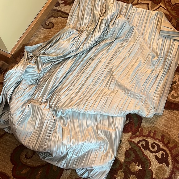 Vtg JC PENNY Window Scarf Valance Size 91.4" X 216 Sea-green SeaFoam Wrinkle NEW - Picture 9 of 12